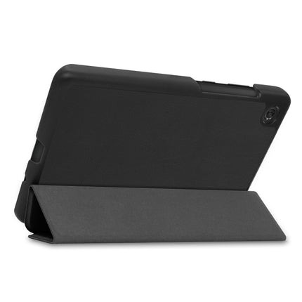 Custer Texture Horizontal Flip Leather Case with Three-folding Holder, For Lenovo Tab M7 3rd Gen
