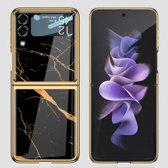 GKK Electroplating Painted Glass Case, For Samsung Galaxy Z Flip3 5G