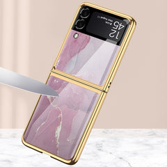 GKK Electroplating Painted Glass Case, For Samsung Galaxy Z Flip3 5G