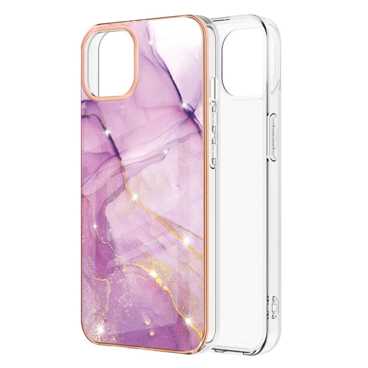 Galvanisiertes Marmormuster, beidseitige stoßfeste IMD-TPU-Hülle, für iPhone 13 mini, für iPhone 13, für iPhone 13 Pro, für iPhone 13 Pro Max, für iPhone 12 mini