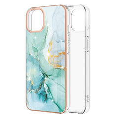 Electroplating Marble Pattern Dual-side IMD TPU Shockproof Case, For iPhone 13 mini, For iPhone 13, For iPhone 13 Pro, For iPhone 13 Pro Max, For iPhone 12 mini