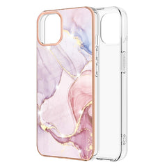 Electroplating Marble Pattern Dual-side IMD TPU Shockproof Case, For iPhone 13 mini, For iPhone 13, For iPhone 13 Pro, For iPhone 13 Pro Max, For iPhone 12 mini