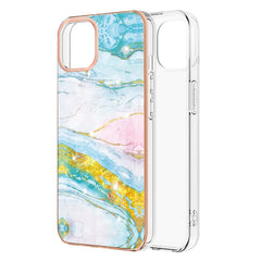 Galvanisiertes Marmormuster, beidseitige stoßfeste IMD-TPU-Hülle, für iPhone 13 mini, für iPhone 13, für iPhone 13 Pro, für iPhone 13 Pro Max, für iPhone 12 mini