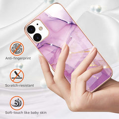 Electroplating Marble Pattern Dual-side IMD TPU Shockproof Case, For iPhone 12 / 12 Pro, For iPhone 12 Pro Max, For iPhone 11, For iPhone 11 Pro Max