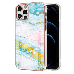 Electroplating Marble Pattern Dual-side IMD TPU Shockproof Case, For iPhone 12 / 12 Pro, For iPhone 12 Pro Max, For iPhone 11, For iPhone 11 Pro, For iPhone 11 Pro Max