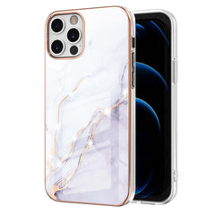 Electroplating Marble Pattern Dual-side IMD TPU Shockproof Case, For iPhone 12 / 12 Pro, For iPhone 12 Pro Max, For iPhone 11, For iPhone 11 Pro, For iPhone 11 Pro Max