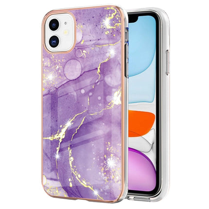 Electroplating Marble Pattern Dual-side IMD TPU Shockproof Case, For iPhone 12 / 12 Pro, For iPhone 12 Pro Max, For iPhone 11, For iPhone 11 Pro Max