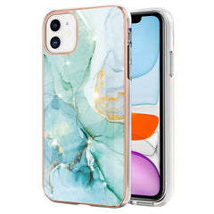 Electroplating Marble Pattern Dual-side IMD TPU Shockproof Case, For iPhone 12 / 12 Pro, For iPhone 12 Pro Max, For iPhone 11, For iPhone 11 Pro, For iPhone 11 Pro Max