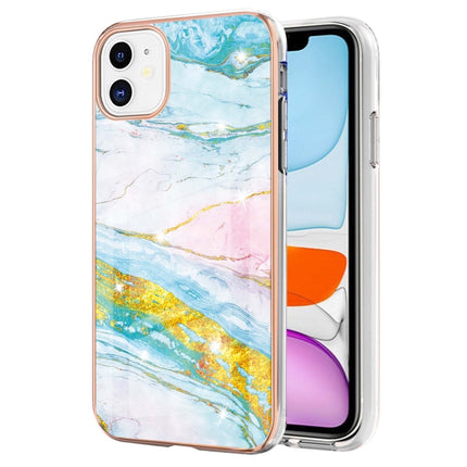 Electroplating Marble Pattern Dual-side IMD TPU Shockproof Case, For iPhone 12 / 12 Pro, For iPhone 12 Pro Max, For iPhone 11, For iPhone 11 Pro Max