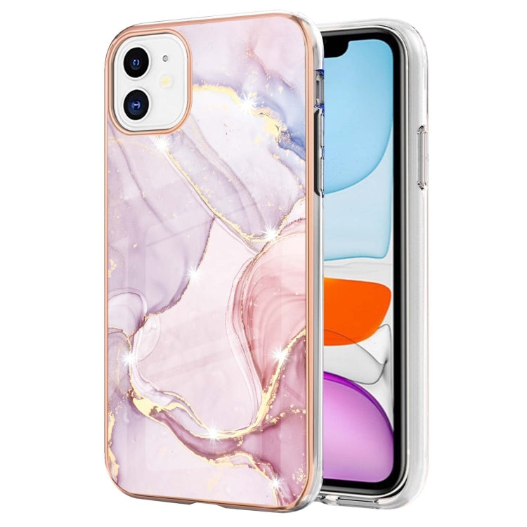Electroplating Marble Pattern Dual-side IMD TPU Shockproof Case, For iPhone 12 / 12 Pro, For iPhone 12 Pro Max, For iPhone 11, For iPhone 11 Pro Max