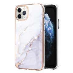 Electroplating Marble Pattern Dual-side IMD TPU Shockproof Case, For iPhone 12 / 12 Pro, For iPhone 12 Pro Max, For iPhone 11, For iPhone 11 Pro, For iPhone 11 Pro Max