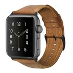 For Apple Watch Series 7 41mm / 6 & SE & 5 & 4 40mm / 3 & 2 & 1 38mm / Yellow Brown