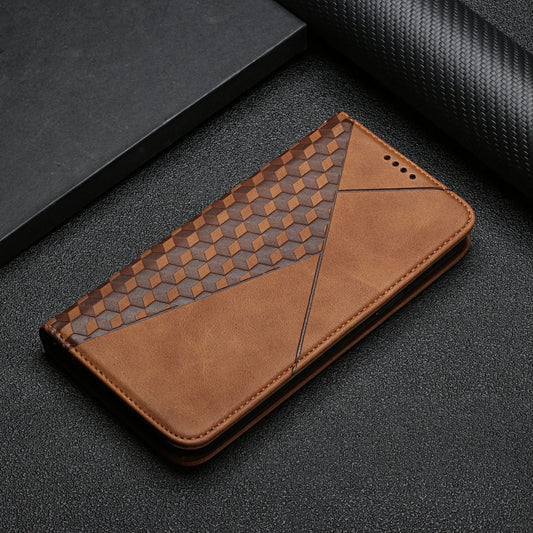 Diamond Pattern Splicing Skin Feel Magnetic Horizontal Flip Leather Case with Card Slots & Holder & Wallet, For iPhone 12 mini, For iPhone 12 / 12 Pro, For iPhone 12 Pro Max, For iPhone 11, For iPhone 11 Pro, For iPhone 11 Pro Max