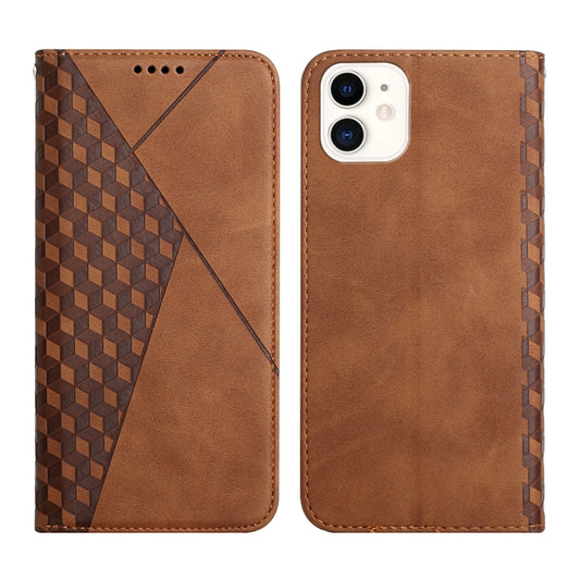 Diamond Pattern Splicing Skin Feel Magnetic Horizontal Flip Leather Case with Card Slots & Holder & Wallet, For iPhone 12 mini, For iPhone 12 / 12 Pro, For iPhone 12 Pro Max, For iPhone 11, For iPhone 11 Pro, For iPhone 11 Pro Max