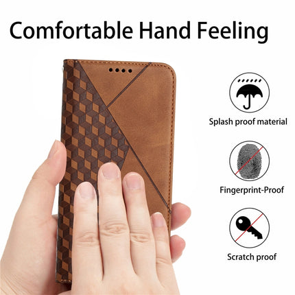 Diamond Pattern Splicing Skin Feel Magnetic Horizontal Flip Leather Case with Card Slots & Holder & Wallet, For iPhone 12 mini, For iPhone 12 / 12 Pro, For iPhone 12 Pro Max, For iPhone 11