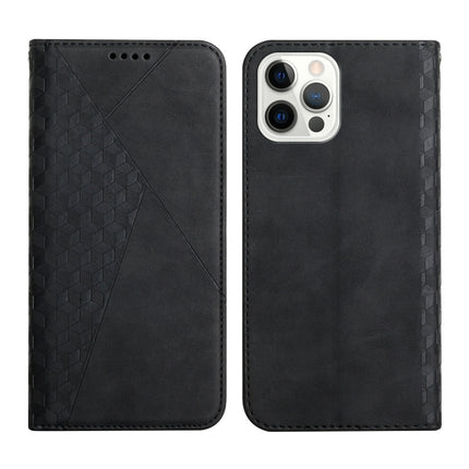 Diamond Pattern Splicing Skin Feel Magnetic Horizontal Flip Leather Case with Card Slots & Holder & Wallet, For iPhone 12 mini, For iPhone 12 / 12 Pro, For iPhone 12 Pro Max, For iPhone 11
