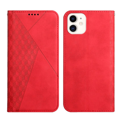 Diamond Pattern Splicing Skin Feel Magnetic Horizontal Flip Leather Case with Card Slots & Holder & Wallet, For iPhone 12 mini, For iPhone 12 / 12 Pro, For iPhone 12 Pro Max, For iPhone 11