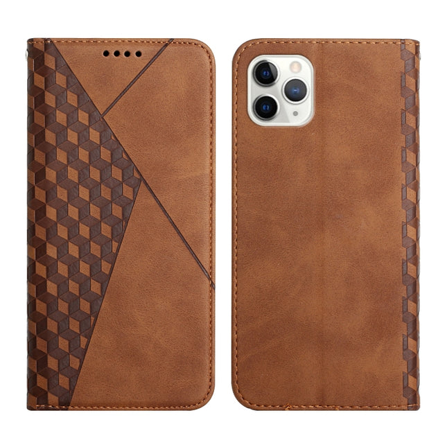 Diamond Pattern Splicing Skin Feel Magnetic Horizontal Flip Leather Case with Card Slots & Holder & Wallet, For iPhone 11 Pro, For iPhone 11 Pro Max, For iPhone X / XS, For iPhone XR