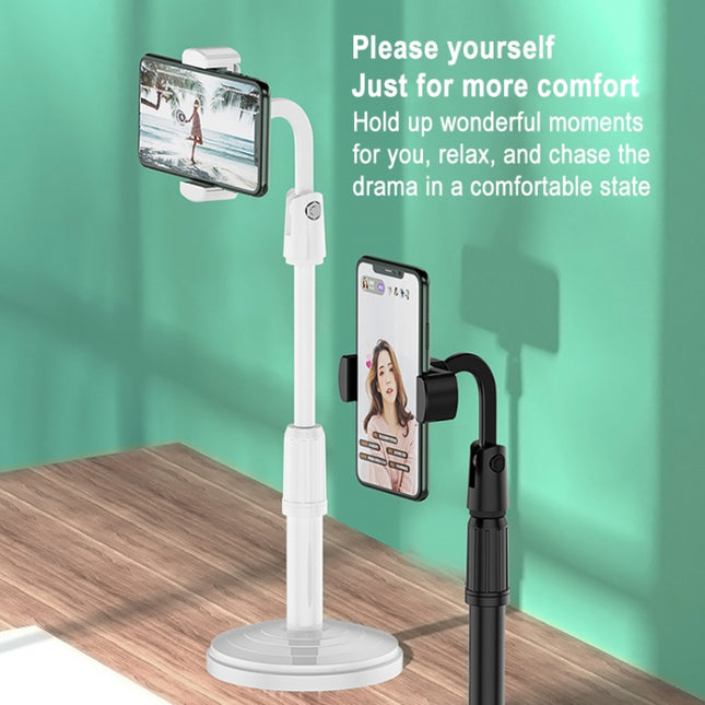 Desktop Stand Mobile Phone Tablet Live Broadcast Stand Telescopic Disc Stand, Holder + Remote Control