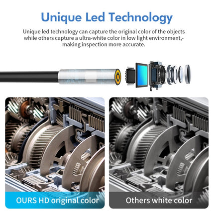 Y17 5MP 12mm Dual-lens HD Autofocus WiFi Industrial Digital Endoscope Zoomable Snake Camera