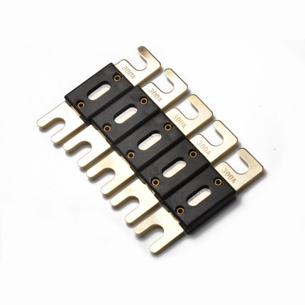 5 PCS 300A Gold-plated Large Forkbolt Car ANL Fuse, 300A