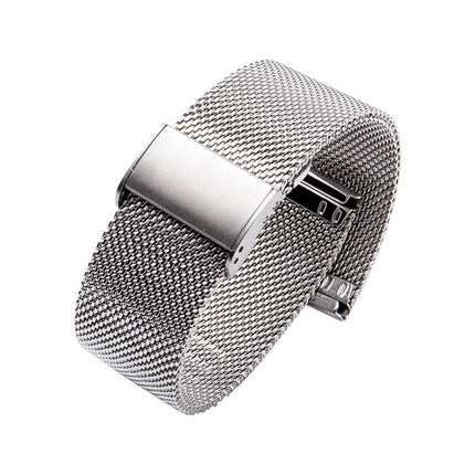 304 Stainless Steel Single Buckle Replacement Strap Watchband, 16mm, 18mm, 20mm, 22mm