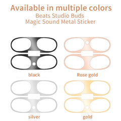 Wireless Bluetooth Earphone Magic Sound Metal Protective Sticker, For Beats Studio Buds