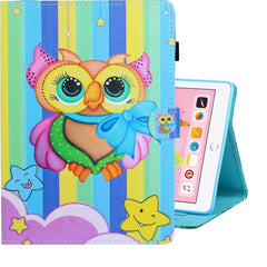 Colored Drawing Horizontal Flip PU Leather Case with Holder & Card Slot & Sleep / Wake-up Function, For iPad Air / Air 2 / iPad 9.7, For iPad 10.2 / Air 10.5 (2019), For iPad mini 5 / 4 / 3 / 2 / 1