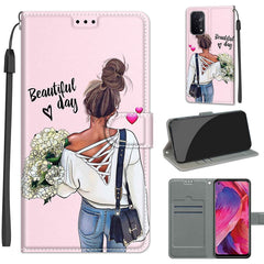 Voltage Coloured Drawing Magnetic Clasp Horizontal Flip PU Leather Case with Holder & Card Slots, For OPPO A93 5G / A93s 5G / A54 5G / A74 5G