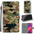 For OPPO A93 5G / A93s 5G / A54 5G / A74 5G / C12 Green Yellow Camouflage