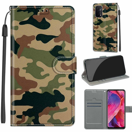 Voltage Coloured Drawing Magnetic Clasp Horizontal Flip PU Leather Case with Holder & Card Slots, For OPPO A93 5G / A93s 5G / A54 5G / A74 5G