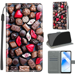 Voltage Coloured Drawing Magnetic Clasp Horizontal Flip PU Leather Case with Holder & Card Slots, For OPPO A54 4G / A16 4G / A53s 5G / A55 5G