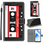 For OPPO A54 4G / A16 4G / A53s 5G / A55 5G / C10 Black Red Tape