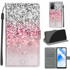 For OPPO A54 4G / A16 4G / A53s 5G / A55 5G / C13 Silver Pink Glitter
