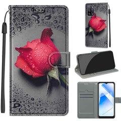 Voltage Coloured Drawing Magnetic Clasp Horizontal Flip PU Leather Case with Holder & Card Slots, For OPPO A54 4G / A16 4G / A53s 5G / A55 5G