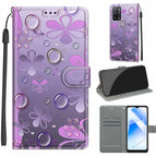 For OPPO A54 4G / A16 4G / A53s 5G / A55 5G / C16 Water Drop Six Petal Flower