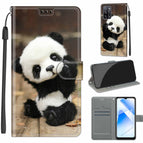 For OPPO A54 4G / A16 4G / A53s 5G / A55 5G / C18 Wood Board Panda