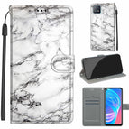 For OPPO A72 5G / A73 5G / A53 5G / C01 White Marble