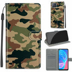 For OPPO A72 5G / A73 5G / A53 5G / C12 Green Yellow Camouflage