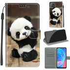 For OPPO A72 5G / A73 5G / A53 5G / C18 Wood Board Panda