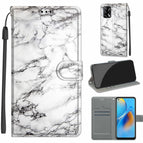 For OPPO F19 / A74 4G / C01 White Marble