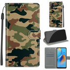 For OPPO F19 / A74 4G / C12 Green Yellow Camouflage