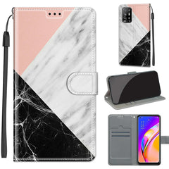 Voltage Coloured Drawing Magnetic Clasp Horizontal Flip PU Leather Case with Holder & Card Slots, For OPPO A94 5G / A95 5G / F19 Pro+ 5G