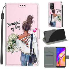 Voltage Coloured Drawing Magnetic Clasp Horizontal Flip PU Leather Case with Holder & Card Slots, For OPPO A94 5G / A95 5G / F19 Pro+ 5G