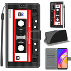 For OPPO A94 5G / A95 5G / F19 Pro+ 5G / C10 Black Red Tape