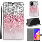 For OPPO A94 5G / A95 5G / F19 Pro+ 5G / C13 Silver Pink Glitter