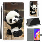 For OPPO A94 5G / A95 5G / F19 Pro+ 5G / C18 Wood Board Panda
