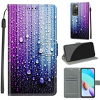 For Xiaomi Redmi 10 / C05 Purple Blue Water Drops