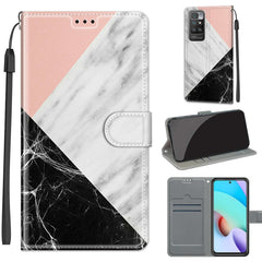 Voltage Coloured Drawing Magnetic Clasp Horizontal Flip PU Leather Case with Holder & Card Slots, For Xiaomi Redmi 10