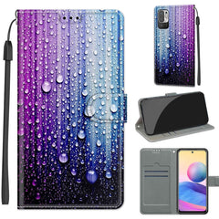 Voltage Coloured Drawing Magnetic Clasp Horizontal Flip PU Leather Case with Holder & Card Slots, For Xiaomi Redmi Note 10 5G